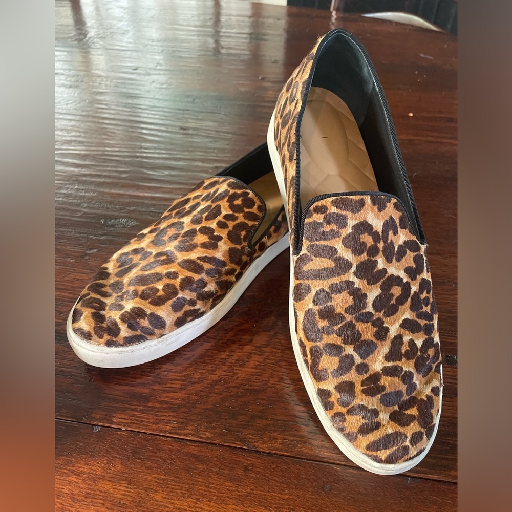 Birdies animal print slip ons size 10